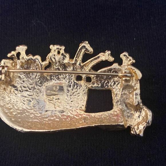 Noah's Ark Pin/Brooch branded AAi Gold-tone - Picture 4 of 7